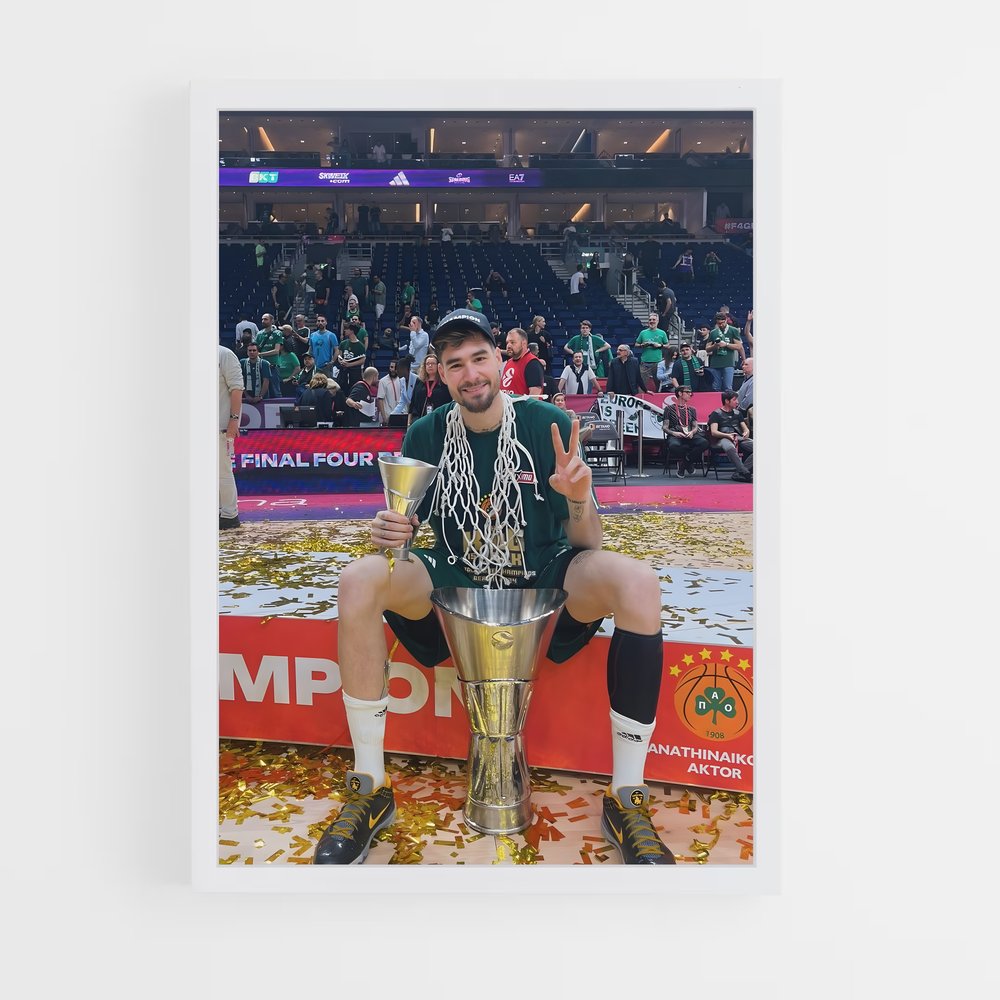 Poster Champion Inébranlable – affiche Basketball (vue 3)